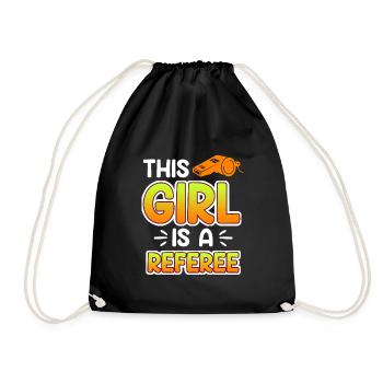 Arbitre féminine Schiri - Sac de sport léger - noir - Devant