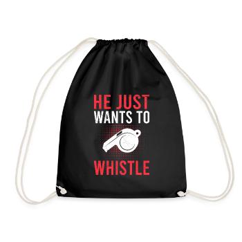 Il ne fait rien qu’il veuille juste siffler l’arbitre - Sac de sport léger - noir - Devant