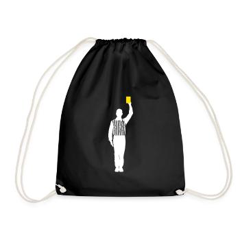 Carton jaune de l’arbitre Shiri Foul - Sac de sport léger - noir - Devant