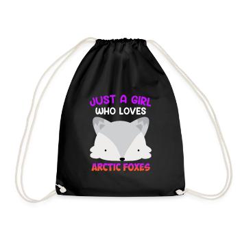 Juste une fille qui aime les renards - Sac de sport léger - noir - Devant