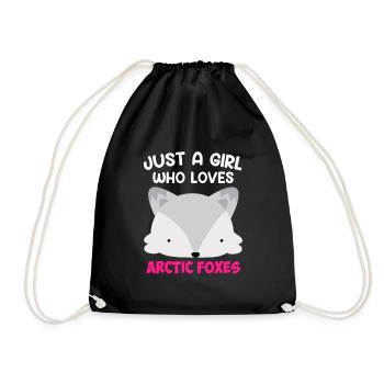 Juste une fille qui aime les renards - Sac de sport léger - noir - Devant