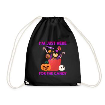Halloween Decoration Candy Halloween - Drawstring Bag - black - Front