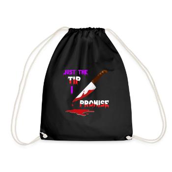 Serial Killer Knife Halloween - Drawstring Bag - black - Front