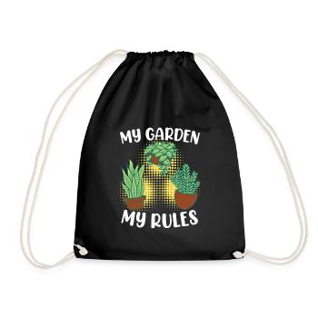 Mon jardin mes règles allotissements - Sac de sport léger - noir - Devant