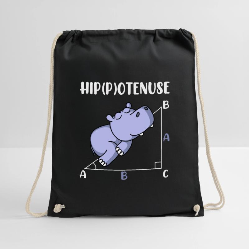 Hippotenuse fun math math Drawstring Bag