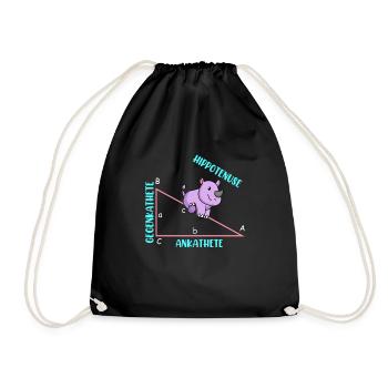 Mathématicien Professeur de mathématiques Hippotenuse - Sac de sport léger - noir - Devant