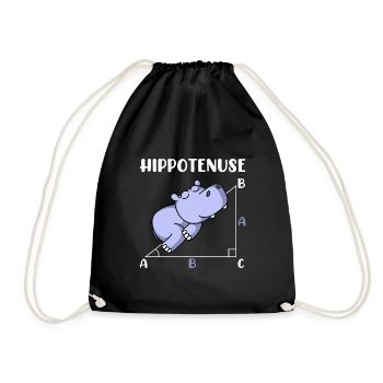 Hippotenuse mathématiques amusantes maths - Sac de sport léger - noir - Devant
