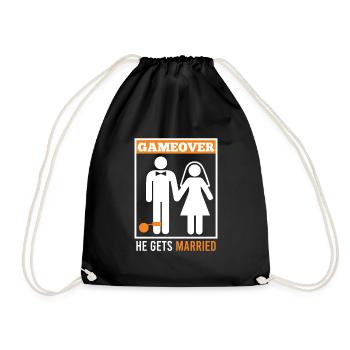 Game over - Mari Groom Jungesellenabschied - Sac de sport léger - noir - Devant