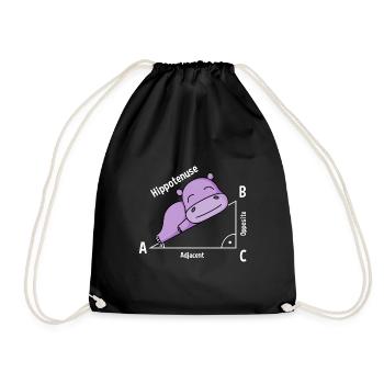 Professeur de mathématiques Hipotenuse Math - Sac de sport léger - noir - Devant