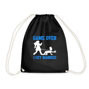 Game over - Jungesellenabschied Man Wedding - Sac de sport léger - noir - Devant