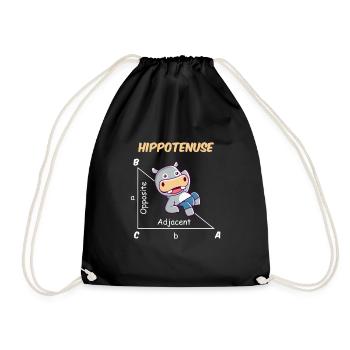 Drôle de mathématicien Design Hippotenuse - Sac de sport léger - noir - Devant