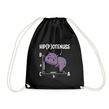 Math teacher Hippotenuse Mathematics - Drawstring Bag - black - Front
