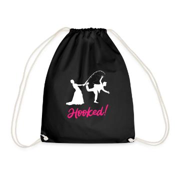 Hooked - Jeux pour le mariage des mariés - Sac de sport léger - noir - Devant