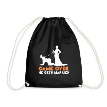 Game over - Bräutigam Jungesellenabschied - Sac de sport léger - noir - Devant