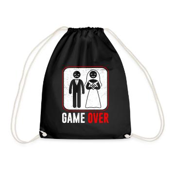 Jeu de mariage sur le marié - Sac de sport léger - noir - Devant