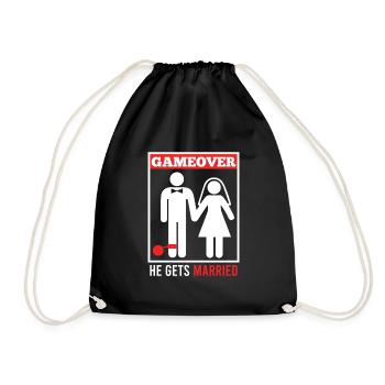 Game over - Mari Groom Jungesellenabschied - Sac de sport léger - noir - Devant