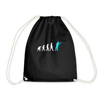 Darts Evolution Darts Player Throws Dart - Drawstring Bag - black - Front