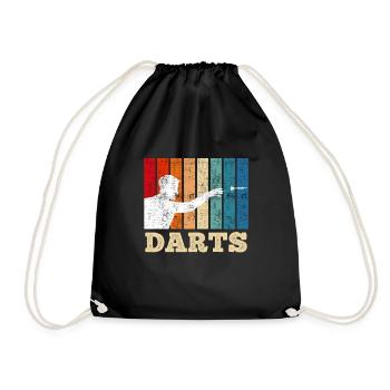 Joueurs de fléchettes fléchettes fléchettes fléchettes - Sac de sport léger - noir - Devant