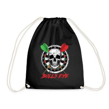 Bullseye Darts Bone Face Dartboard Dart - Sac de sport léger - noir - Devant