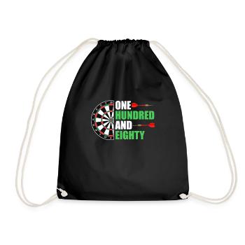 Dartscheibe Dart 180 in Darts - Turnbeutel - Schwarz - Vorne