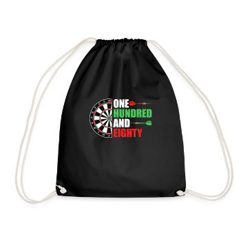 Dartscheibe Dart 180 in Darts - Turnbeutel - Schwarz - Vorne