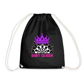 Dart Queen Dart Accessoires Fléchettes pour femmes - Sac de sport léger - noir - Devant