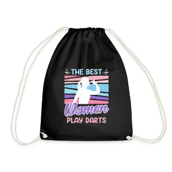 Grandes femmes Fléchettes Dames Fléchettes Accessoires Fléchettes - Sac de sport léger - noir - Devant