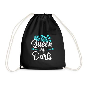 Queen of Darts Dart Accessoires Femmes en fléchettes - Sac de sport léger - noir - Devant