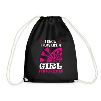 Filles Fléchettes Femmes Fléchettes Fléchettes Fléchettes Fléchettes - Sac de sport léger - noir - Devant