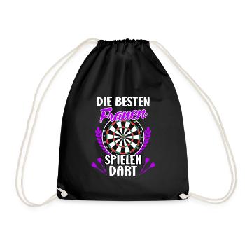Frauen Darts Damen Dartscheibe Darts Zubehör Dart - Turnbeutel - Schwarz - Vorne