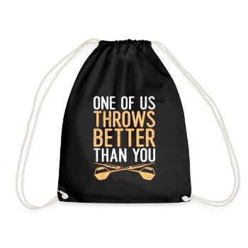 L’un de nous lance tous les deux mieux que vous - Sac de sport léger - noir - Devant