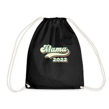 Mama 2022 - the best mother in the world - Drawstring Bag - black - Front