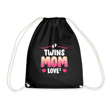 Maman Jumelle Love High 2 Mère de 2 Maman - Sac de sport léger - noir - Devant
