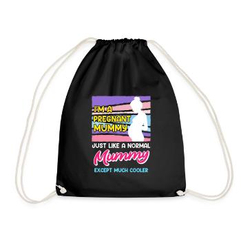 Mère enceinte Être Maman enceinte - Sac de sport léger - noir - Devant
