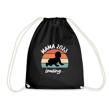 Maman 2023 Chargement de bébé Jeunes filles enceintes - Sac de sport léger - noir - Devant