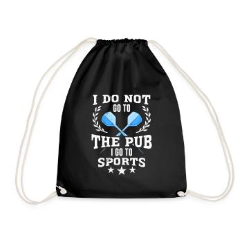 Pub Sports Darts Play Darts Hits Darts - Drawstring Bag - black - Front