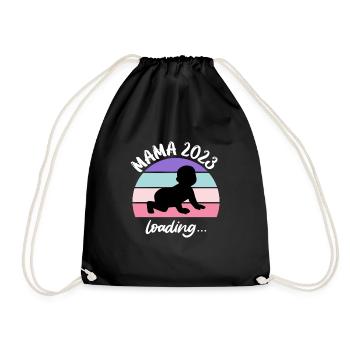 Maman 2023 Chargement de bébé Jeunes filles enceintes - Sac de sport léger - noir - Devant