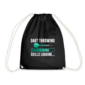 Dart Throwing Skills loading Darts Player Darts - Drawstring Bag - black - Front