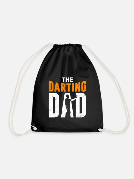 The Darting Dad Dartspieler Papa - Turnbeutel - Schwarz