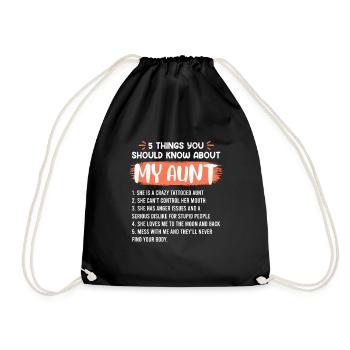 Ce que vous devez savoir sur ma tante - Sac de sport léger - noir - Devant