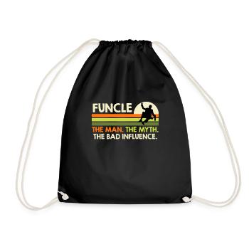 Funcle l’homme le mythe la mauvaise influence - Sac de sport léger - noir - Devant