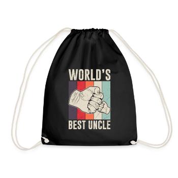 Meilleur oncle du monde - Sac de sport léger - noir - Devant