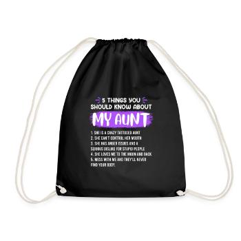 Ce que vous devez savoir sur ma tante - Sac de sport léger - noir - Devant