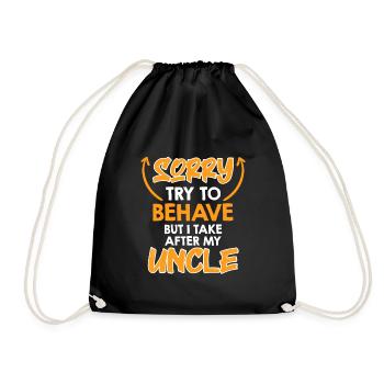 Essayez de me comporter - Sac de sport léger - noir - Devant