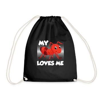 Ma tante m’aime Fourmi Tante Meilleure tante - Sac de sport léger - noir - Devant