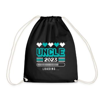 Onkel 2023 loading - Turnbeutel - Schwarz - Vorne