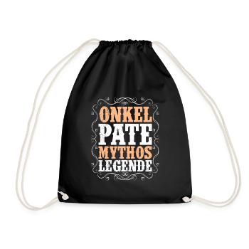 Onkel Pate Mythos Legende - Turnbeutel - Schwarz - Vorne