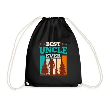 Best Uncle ever Uncle - Drawstring Bag - black - Front