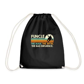 Funcle L’homme Le mythe La mauvaise influence - Sac de sport léger - noir - Devant