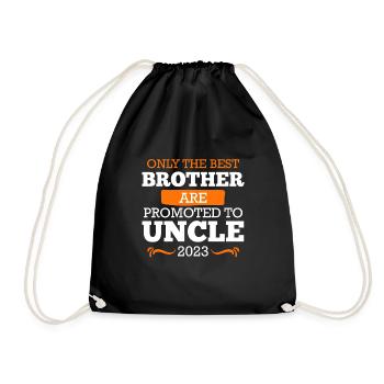 Les meilleurs frères sont promus oncle - Sac de sport léger - noir - Devant